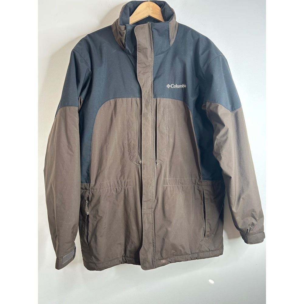 Columbia Interchange Omni Brown Black Jacket Size Large Outdoor Gear Thermal